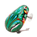 Miniatyrbillede 1 af 5: Tinplate Frø Hoppende Frø Urværk Børn Baby Legetøj Klassisk 80'erne