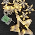 Miniatyrbild 5 av 5: Varma vita julstjärnefönsterlampor dekorationer inomhus, LED St