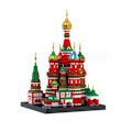 Miniatyrbillede 1 af 2: St. Basils Katedral Byggesæt Byggeklodser DIY Mini Byggeklods