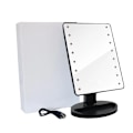 Miniatyrbillede 1 af 4: Makeup spejl med LED-lys - Justerbar - jernholdig, USB