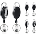 Miniatyrbillede 1 af 5: Længde Retractable Retractable Reel, 6Pcs Heavy Duty Karabinhage Ba