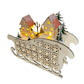 Miniatyrbillede 2 af 4: Træ 24 nedtælling julekalender Kreativ hjem slæde kalender