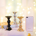 Miniatyrbillede 3 af 5: 2 stk. Guld Metal Søjle Lysestager, Bryllup, Lysestager C