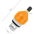 Miniatyrbillede 2 af 5: Sort ventiladapter, kajakpumpe adapter oppustelig dyse kompressor