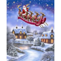 Miniatyrbilde 1 av 5: （11）DIY Diamantmaleri Julekit, 5D Julebroderi D