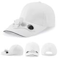 Miniatyrbilde 2 av 5: Unisex Baseball Cap med Solvifte Solhatt Pustende Bomullsvisir