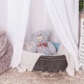Pikkukuva 5 / 5: Sängynkatos Pitsiverkko Ainutlaatuinen Ripustus Leikkiteltta Vuodevaatteet Lapsille Pla