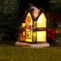 Miniatyrbild 2 av 4: Julbyhus med LED-ljus, lysande byar i harts