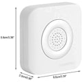 Miniatyrbillede 2 af 4: Elektronisk kablet dørklokke DC 12V dørklokkealarm (hvid)