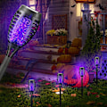 Miniatyrbillede 2 af 3: 4 stk. solfakkellys med flimrende flamme, solcelledrevet Halloween