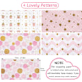 Miniatyrbild 5 av 5: 4 Rosa Presentpapper, Presentpapper för Födelsedagar, Gi
