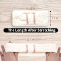 Miniatyrbillede 2 af 5: (hvid, grå, khaki) 4-pak mikrofiber spa-hovedbånd til hudpleje
