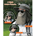 Miniatyrbillede 3 af 5: Unisex Fiskerihat - Sammenfoldelig Solhat