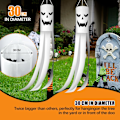 Miniatyrbilde 3 av 5: 2 stk Halloween-dekorasjon, 1,8 m Halloween-vindstrømpe, egnet for