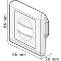 Miniatyrbild 4 av 5: IP20 Infraröd Väggrörelsesensor Brytare