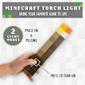 Pikkukuva 2 / 4: Minecraft-soihtu 2 valotilaa 2 käyttötilaa Paristokäyttöinen