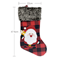 Miniatyrbild 3 av 5: Julstrumpor Set med 4 - Stora 47,5CM Julstrumpor med B