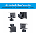 Miniatyrbillede 2 af 5: 4 stk. glaspladeclips i aluminiumlegering til 3D-printer