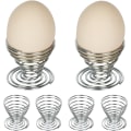 Miniatyrbilde 3 av 5: 6 x Spiral Egg Cups i rustfritt stål