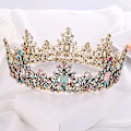 Miniatyrbillede 4 af 5: Krone, Prinsessekrone, Bryllupskrone, Barok Tiara Rhinestone Ti