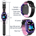 Miniatyrbillede 5 af 5: Smart Watch til børn, Touch Screen Opkaldsfunktion, Skridttæller, Came