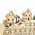 Miniatyrbillede 4 af 4: Træ 24 nedtælling julekalender Kreativ hjem slæde kalender