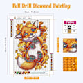 Miniatyrbild 2 av 5: (30x40cm) 5D Fox Diamond Painting Kits för vuxna, Full Drill Fox