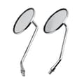 Backspegel - 1 par 10mm runda krom silver motorcykel R