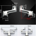 Miniatyrbilde 2 av 3: Raccord coudé de douche, laiton coudé réducteur, bras pivotant