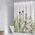 Miniatyrbillede 2 af 5: Rock Cloud Blomster Bruseforhæng 180x200cm, Akvarel Blomster Fa
