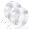 2-pack 3M dubbelhäftande transparent nano-tejp, 2 cm