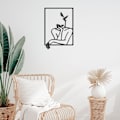 Miniatyrbild 4 av 5: Svart S Akryl Väggkonst Minimalistisk Väggkonst Modern Abstrakt Fema
