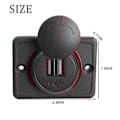 Miniatyrbilde 2 av 5: (1 stk) 12V USB-uttak 12V USB-port Dobbel USB-uttak Bobil