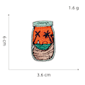 Miniatyrbilde 2 av 5: Sett med 15 datamaskiner broderte fargerike markørlandskapslapp St