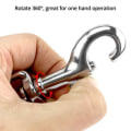 Miniatyrbild 3 av 4: 3pc-1/2 Swivel Loop Snap Hooks 2 Piece 316 Rostfritt Stål Singel