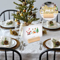 Miniatyrbilde 5 av 5: 20 stk. bordkortholdere i tre til bryllup, sylindriske tre C