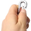 Miniatyrbillede 5 af 5: Nøglering, 2 stk. Metal Nøglering Karabinhage Klips Nøgleringe til