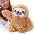 Miniatyrbillede 1 af 5: (Brun, 15,7 tommer) Cuddly Sloth Soft Toy Large Stuffed Animal S