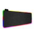 Miniatyrbillede 1 af 3: 1 stk. gaming musemåtte med LED-lys sort 80x30 cm