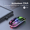 Miniatyrbillede 2 af 5: A20 2.4Ghz trådløs mus med lysende opladning RGB gaming skrivebord