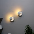 Miniatyrbillede 5 af 5: Halvmåneformet LED-væglampe 360 graders drejelig væglampe gulv