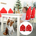 Miniatyrbild 4 av 5: 4 stycken julstolsöverdrag, julöverdragsdekoration gi