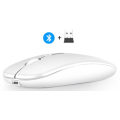 Miniatyrbillede 1 af 4: Hvid mus, 2,4g, Type-C Bluetooth trådløs mus,