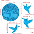 Miniatyrbillede 2 af 5: Livets Træ Silikoneform, Livets Træ Kunst Epoxy Silikoneform,