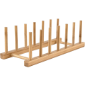 Miniatyrbillede 1 af 5: Bambus køkkenbakke/bakke/bakke/skål/kop/bog/gryde/låg afløbsrør dr