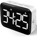 Miniatyrbillede 1 af 5: Digital køkkenur 4 tommer stort LED-display magnetisk timer med