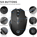 Pikkukuva 5 / 5: Langaton hiiri, 2.4G ladattava langaton ergonominen ergonominen Op