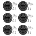 6x Slam Latch Hatch Round Pull Latch 1/2 Inch Door Replace M1-63