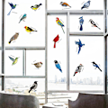 Miniatyrbild 2 av 5: Fönsterdekaler Fåglar Dekaler Glasmålning Arrangemang Av F