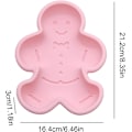 Miniatyrbild 4 av 5: Påsktema kakform, pepparkaksdinosaurie silikon fondantform